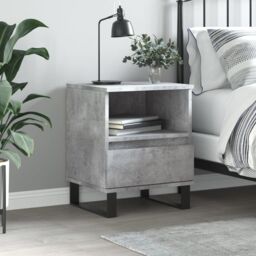 Berkfield Home Bedside Cabinet Concrete Grey 40x35x50 cm Engineered Wood - Size: 40 x 35 x 50 cm - thumbnail 1