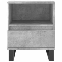 Berkfield Home Bedside Cabinet Concrete Grey 40x35x50 cm Engineered Wood - Size: 40 x 35 x 50 cm - thumbnail 5