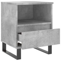 Berkfield Home Bedside Cabinet Concrete Grey 40x35x50 cm Engineered Wood - Size: 40 x 35 x 50 cm - thumbnail 6