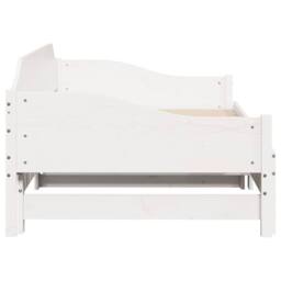 Berkfield Home Versatile Daybed with Trundle without Mattress White 90x200 cm So - thumbnail 8