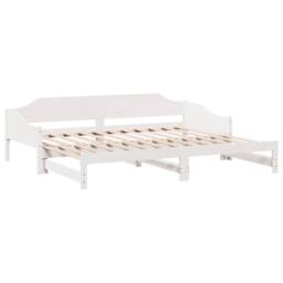 Berkfield Home Versatile Daybed with Trundle without Mattress White 90x200 cm So - thumbnail 7