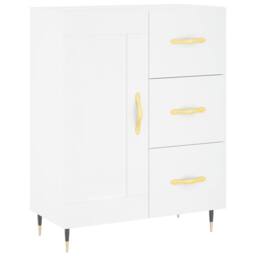 Berkfield Home Highboard White 69.5x34x180 cm Engineered Wood - thumbnail 7