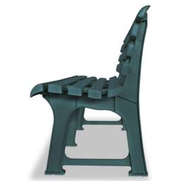 Berkfield Home Classic Garden Bench 145.5 cm Plastic Green