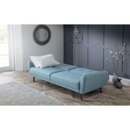 Ashfield Linen Fabric Sofa Bed in Light Blue - thumbnail 1