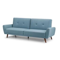 Ashfield Linen Fabric Sofa Bed in Light Blue - thumbnail 2