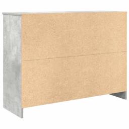 Berkfield Home Sideboard with Drawer Concrete Grey 101x35x76 cm Engineered Wood - Size: 101 x 35 x 76 cm - thumbnail 8