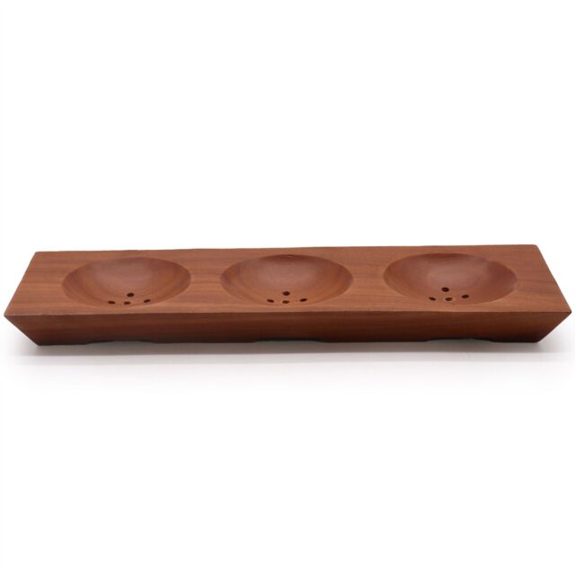 KDMD Three Bay Mahogany Soap Dish in Brown - image 1