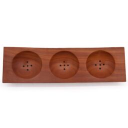 KDMD Three Bay Mahogany Soap Dish in Brown - thumbnail 2