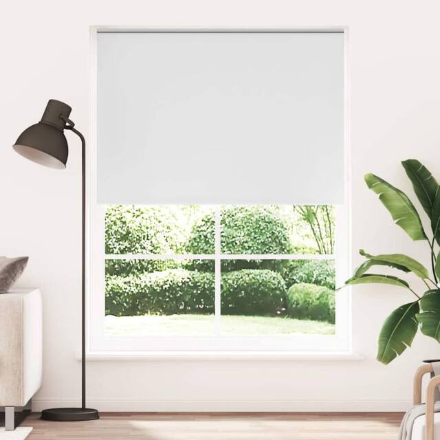 Berkfield Home Roller Blind Blackout 140 x 230 cm White - image 1