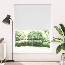 Berkfield Home Roller Blind Blackout 140 x 230 cm White - thumbnail 1