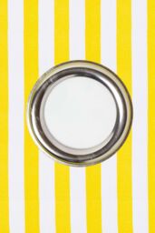 Homescapes Multi Polka Dots Ready Made Eyelet Curtain Pair in Yellow - Size: 140 cm width x 183 cm drop - thumbnail 3