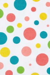 Homescapes Multi Polka Dots Ready Made Eyelet Curtain Pair in Yellow - Size: 140 cm width x 183 cm drop - thumbnail 4