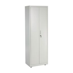 Moderna Steel Storage Cabinet Lockable 4 Shelves Grey 180cm
