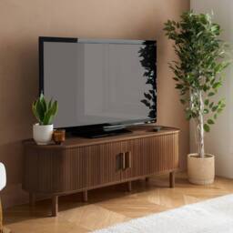 Birlea Axel Fluted TV Unit Walnut in Brown - thumbnail 1