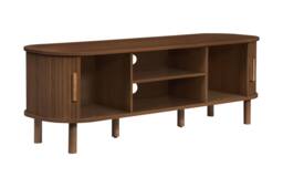 Birlea Axel Fluted TV Unit Walnut in Brown - thumbnail 9