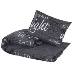 Berkfield Home Elegant Duvet Cover Set Black 135x200 cm Cotton