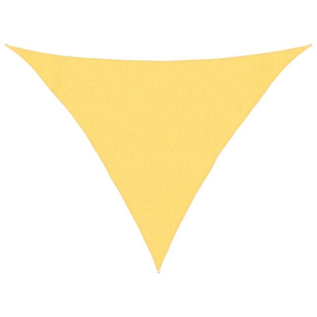Berkfield Home Sunshade Sail 160 g/m ² Beige 3x3x4.2 m HDPE in Yellow - image 1