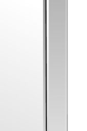 MirrorOutlet Horsley All Glass Modern Wall Mirror 110 x 77 CM in Silver - Size: 1 Pack - thumbnail 5