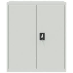 Berkfield Home File Cabinet Light Grey 90x40x105 cm Steel - Size: 90 x 40 x 105 cm - thumbnail 3