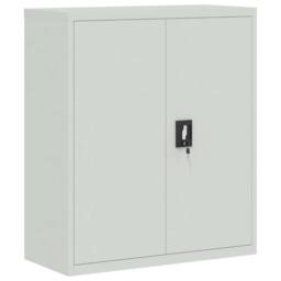 Berkfield Home File Cabinet Light Grey 90x40x105 cm Steel - Size: 90 x 40 x 105 cm - thumbnail 1