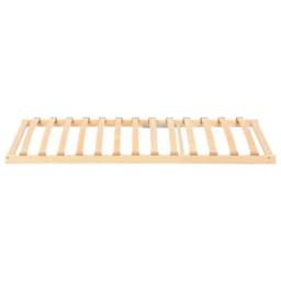 Berkfield Home Slatted Bed Base with 19 Slats 120x190 cm in Beige - thumbnail 3