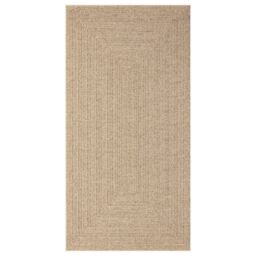 Berkfield Home Rug 80x150 cm Jute Look Indoor & Outdoor in Brown - Size: 100 cm diameter - thumbnail 4