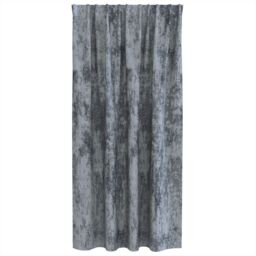Berkfield Home Velvet Curtains 2 pcs with Eyelets Silver Grey 175x140 cm - thumbnail 3