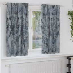 Berkfield Home Velvet Curtains 2 pcs with Eyelets Silver Grey 175x140 cm