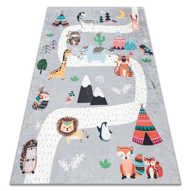 RugsX Bambino Rug in Grey - Size: 120 cm x 170 cm - image 1