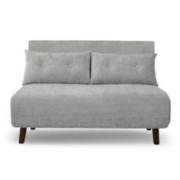 Home Garden Direct Aurora Small Double Sofa Bed in Premium Fabric 2 Seater in Light Grey - thumbnail 3