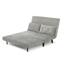 Home Garden Direct Aurora Small Double Sofa Bed in Premium Fabric 2 Seater in Light Grey - thumbnail 6