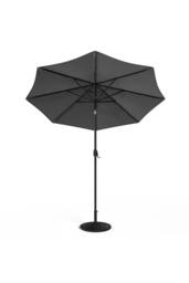 Garden Sanctuary 3m Patio Outdoor Crank Parasol Solar 24 LED Lights with Decorative Base in Dark Grey - thumbnail 5