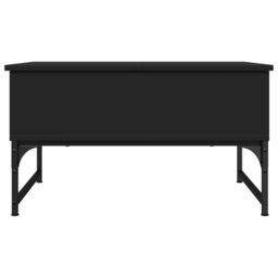 Berkfield Home Coffee Table Black 70x50x40 cm Engineered Wood & Metal - Size: 70 x 50 x 40 cm - thumbnail 5