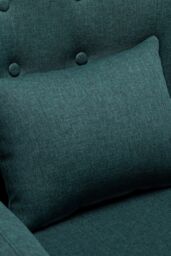 More4Homes Winslow Wing Back Fabric Occasional Button Back Modern Accent Armchair in Dark Green - thumbnail 5