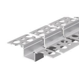 ENER-J 55x12.5mm Trimless Recessed Aluminium LED Profile 2m (4) in Silver - thumbnail 1