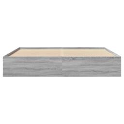 Berkfield Home Bed Frame without Mattress Grey Sonoma 200x200 cm Engineered Wood - thumbnail 5