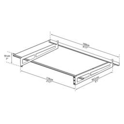 Palram Patio Cover Bremen Door Awning Canopy 1500 Clear - L150 x W93.5 cm in Grey - thumbnail 2