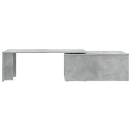 Berkfield Home Coffee Table Concrete Grey 150x50x35 cm Engineered Wood - Size: 150 x 50 x 35 cm - thumbnail 6