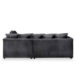 SNUG FURNITURE BIRMINGHAM LTD Camden Jumbo Cord Right Hand Corner Sofa Set in Black - thumbnail 3
