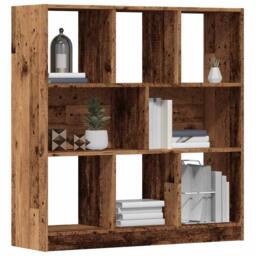 Berkfield Home Classic Book Cabinet Old Wood 97.5x29.5x100 cm Engineered Wood in Brown - thumbnail 2
