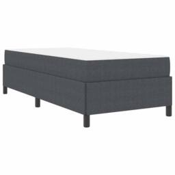 Berkfield Home Bed Frame Dark grey 100 x 200 cm Corduroy fabric - thumbnail 2