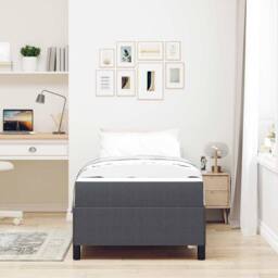 Berkfield Home Bed Frame Dark grey 100 x 200 cm Corduroy fabric - thumbnail 4