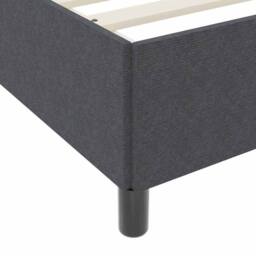 Berkfield Home Bed Frame Dark grey 100 x 200 cm Corduroy fabric - thumbnail 9