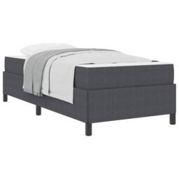 Berkfield Home Bed Frame Dark grey 100 x 200 cm Corduroy fabric - thumbnail 3