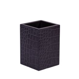 Posh Trading Company Chelsea Pen Holder - Croc Noir in Black - thumbnail 2