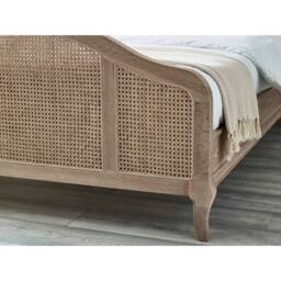 Cheshire Mulberry Rattan Bed - Light Oak - King (150cm) in Light Brown - thumbnail 5