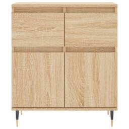 Berkfield Home Sideboard Sonoma Oak 60x35x70 cm Engineered Wood in Tan - Size: 60 x 35 x 70 cm - thumbnail 5