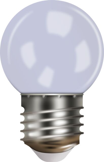 Xmas Haus G45 Bulb, E27 Base, Milky Plastic Cover Warm White in Clear - image 1