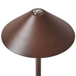 Wyld and Coco Aluminium Table Lamp Brown - Modern Touch USB Indoor/Outdoor - thumbnail 4