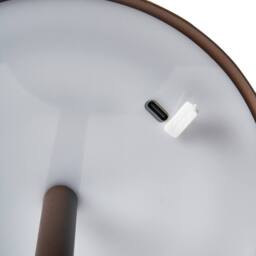 Wyld and Coco Aluminium Table Lamp Brown - Modern Touch USB Indoor/Outdoor - thumbnail 7
